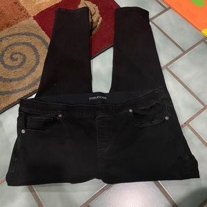 Women plus pre owned Maurice black jeans